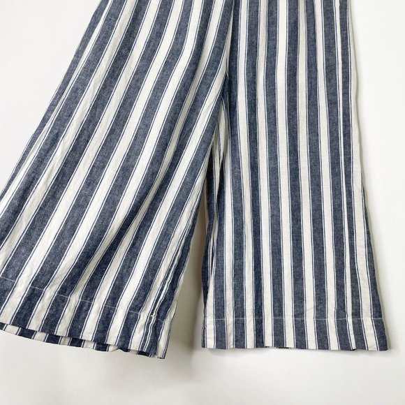 Madewell Linen Pants Size Small Pull On Wide Leg Cropped - Picture 5 of 11